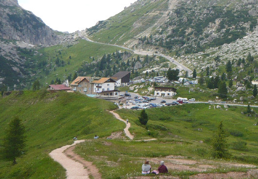 Veduta del Passo di Falzarego