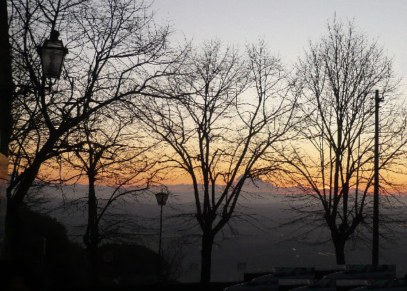 Tramonto a Cortona