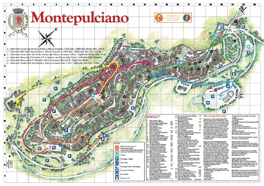 Cartina di montepulciano