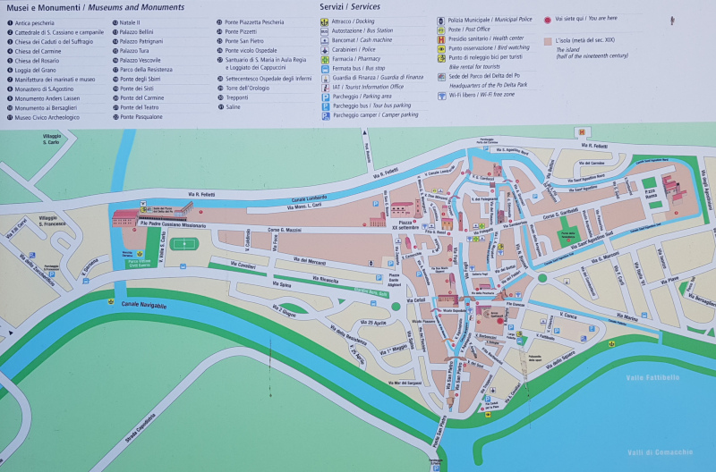 Cartina di Comacchio