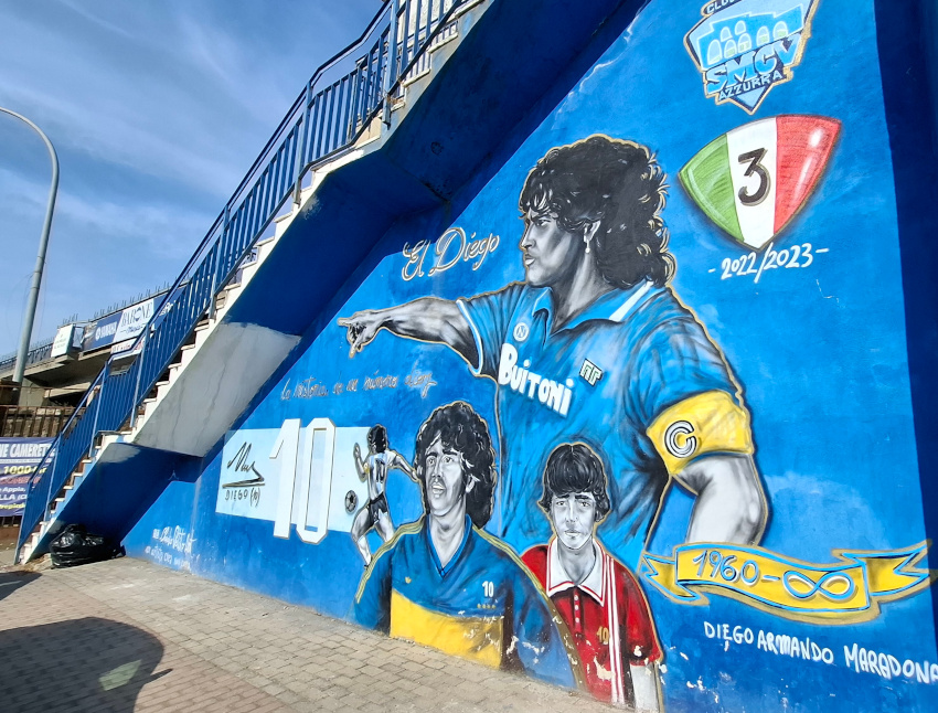 Murales Diego Maradona a Santa_Maria Capua Vetere