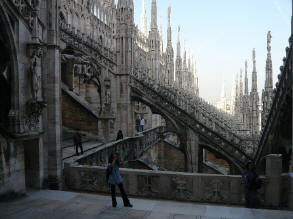 Camminamenti sul Duomo di Milano