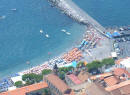 Veduta dall'alto della spiaggia Marina Grande