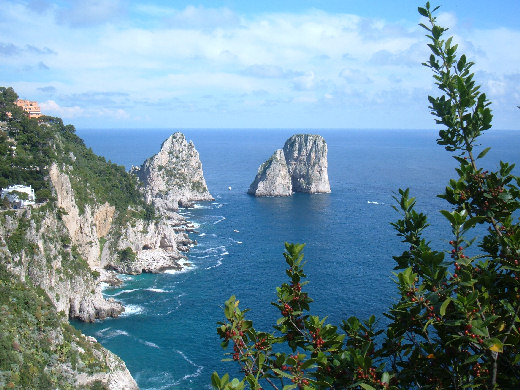 I Faraglioni di Capri visti dai Giardini d'Augusto