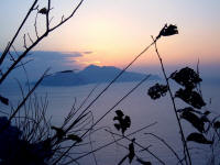 Tramonto a Capri vista dalla Punta Campanella