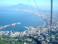 Veduta di Castellammare dalla funivia per il Faito