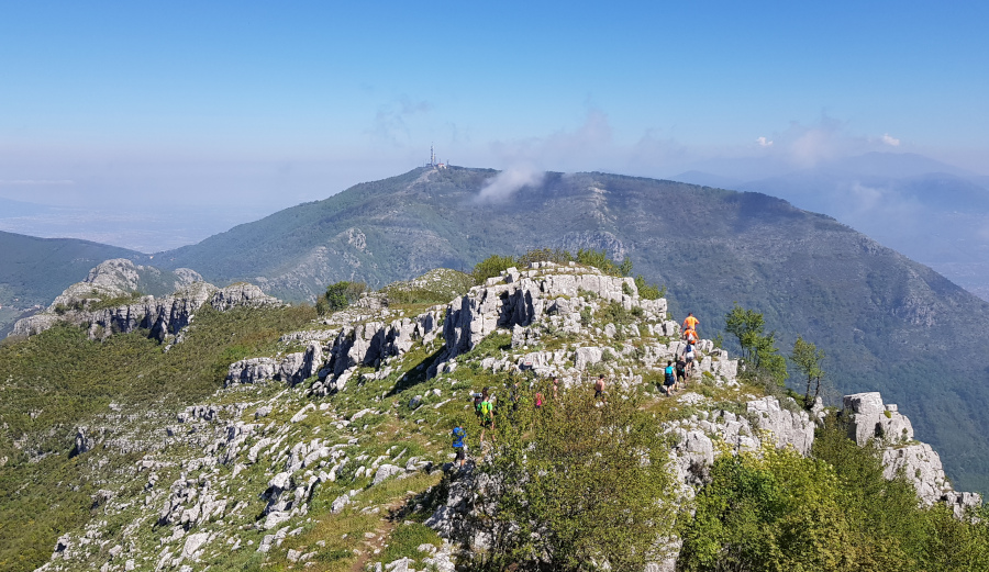 Cava monte Finestra crinale verso nord