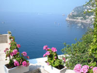 Terrazza sulla costa amalfitana di Furore