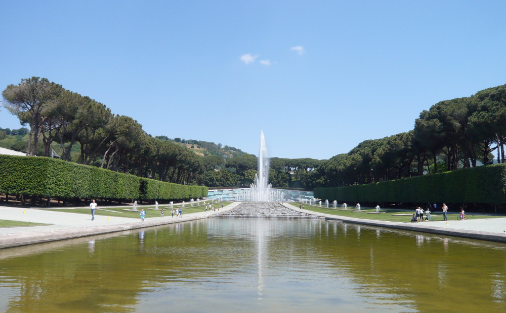 Mostra d'Oltremare: fontana dell'Esedra