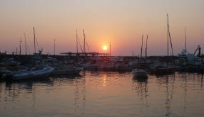 Tramonto a Marina di Cassano in Piano di Sorrento