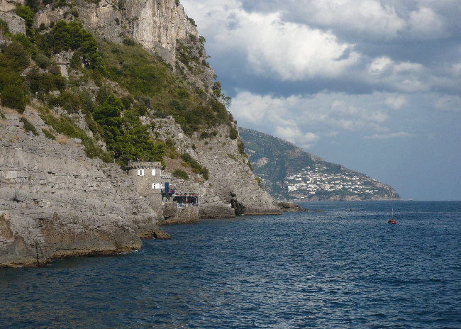 Veduta di Vettica di Praiano dal Silenzio Cantatore