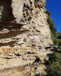 Parete rocciosa nei pressi di Croce Vagnulo