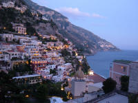 Positano all'imbrunire