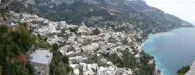 Foto panoramica di Positano