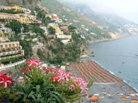 Spiaggia di Positano e costiera amalfitana