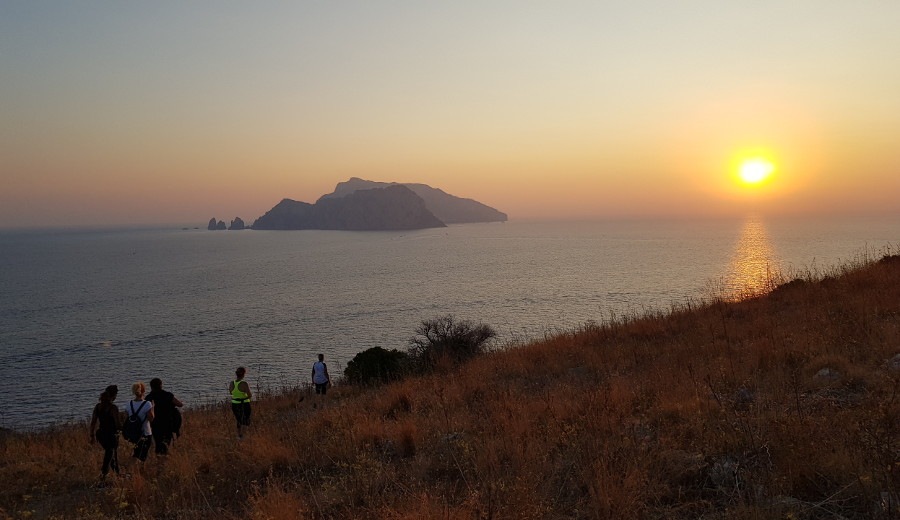 Punta Campanella al tramonto