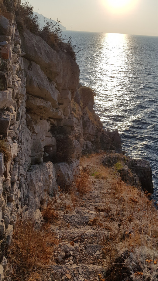 Punta Campanella discesa a mare con gradoni