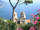 Santuario di San Cosimo e Damiano vista da Villa Rufolo