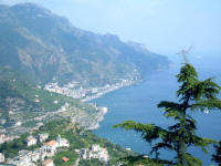 Veduta di Maiori e Capo d'Orso da Ravello