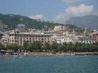 Lungomare di Salerno visto dal mare