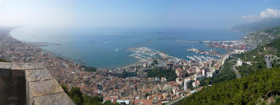 Panoramica di Salerno dal Castello Arechi