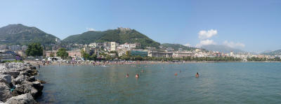 Spiaggia e lungomare di Salerno