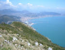 Veduta di Salerno e faraglioni di Vietri da Monte Falerio