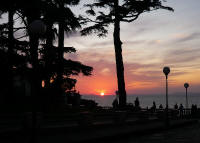 Tramonto in Piazza Vittoria a Sorrento