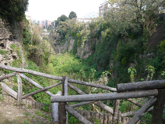 Vallone dei Mulini visto da Parco Ibsen