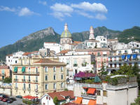 Veduta di Vietri sul Mare col Duomo San Giovanni Battista