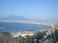 Panorama di Castellammare col Vesuvio