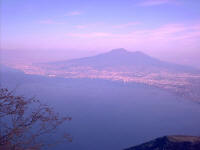 Veduta panoramica di Pompei col Vesuvio