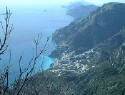 Positano vista dal sentiero degli Dei