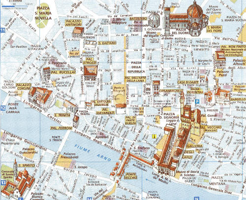 Cartina di Firenze