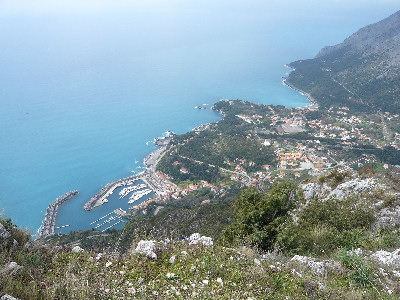 Veduta della costa di Maratea dal Castello