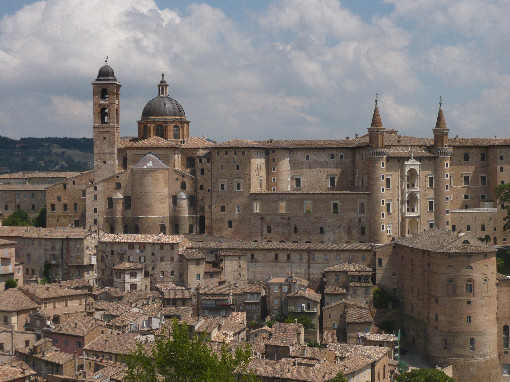 Veduta Cattedrale e Palazzo Ducale di Urbino