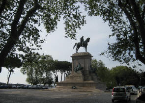 Monumento equestre Giuseppe Garibaldi al Gianicolo di Roma