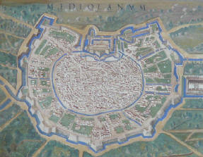 Cartina di Milano antica