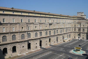 Un'ala del complesso dei Musei Vaticani