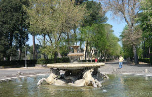 Una fontana in Villa_Borghese