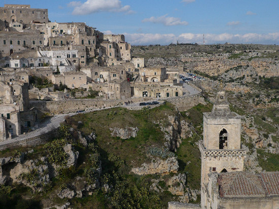 Veduta dei Sassi di Matera dal Monte Errone