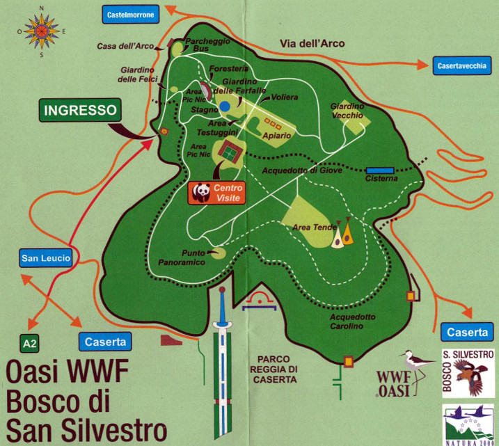 Cartina Oasi WWF san Silvesto Caserta