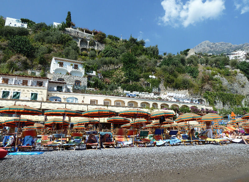 Spiaggia Fornillo vista dal mare