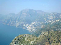 Positano vista dal sentiero degli Dei