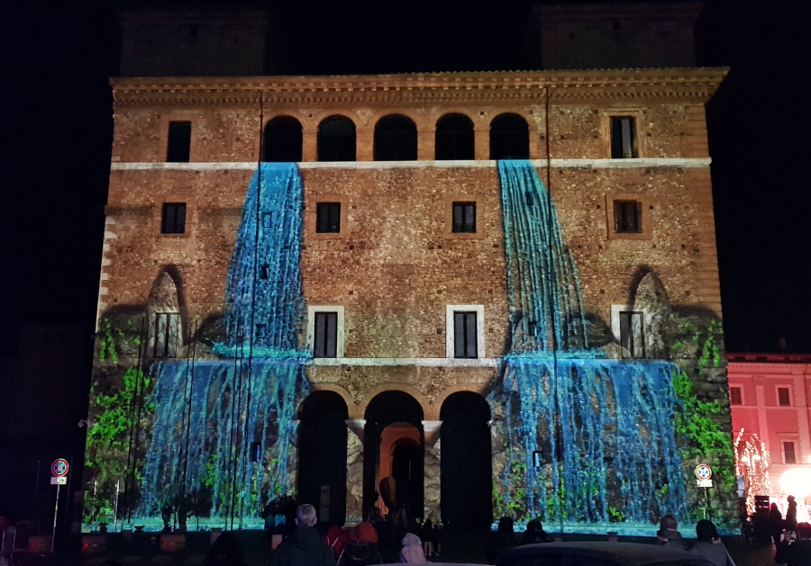 Terni Palazzo_Spada facciata Video Mapping